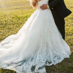 Oleg Cassini Wedding Dress with Veil